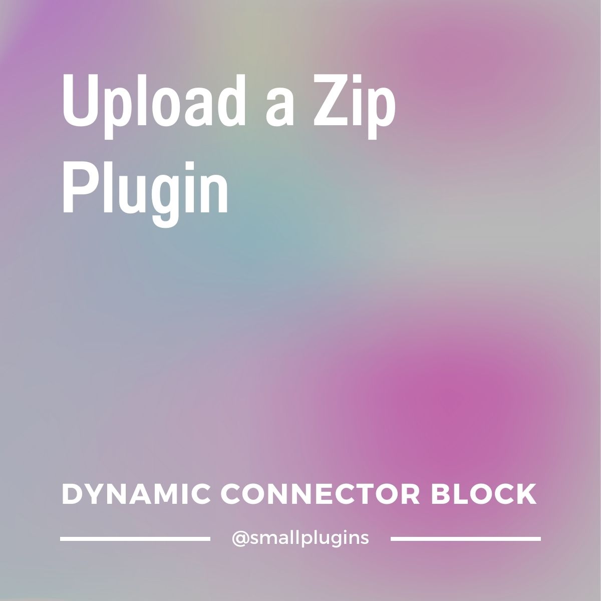 How to upload a plugin in zip format to your site